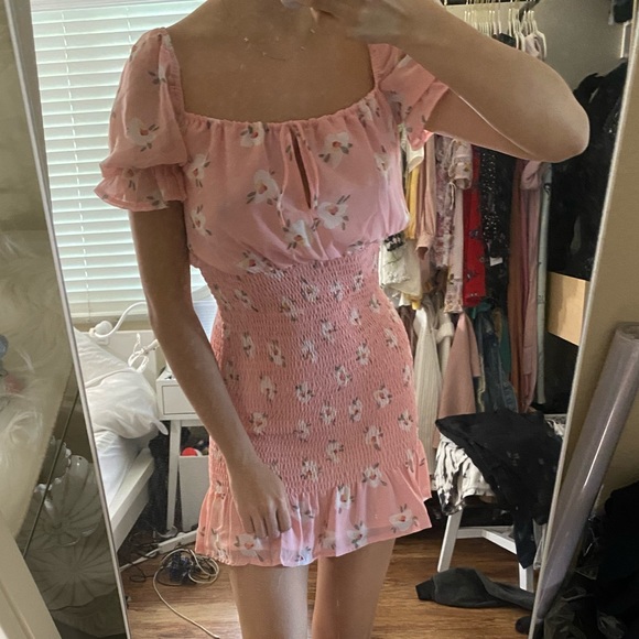 Born And Raised Shirred Mini Dress - Picture 6 of 6